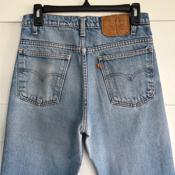 Vintage 1980s Levi’s 517 Medium Blue Wash Straight/Bootcut - Picture 4 of 8